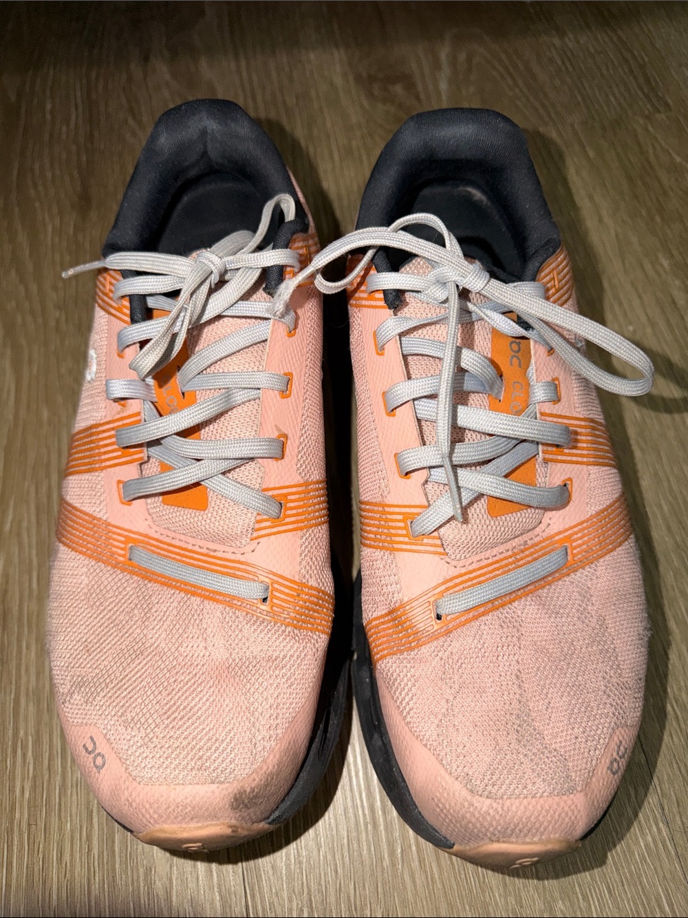 On Running Women's Peach and Orange Lightweight Running Shoes